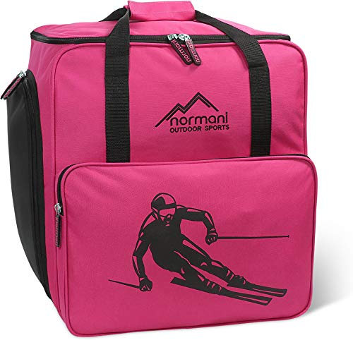 normani Skischuhtasche mit separatem Helmfach und Rucksackfunktion Alpine DEPO Farbe Pink