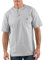 Carhartt Men's Loose Fit Heavyweight Short-sleeve Pocket T-shirt henley shirts, Heather Gray, 4XL UK