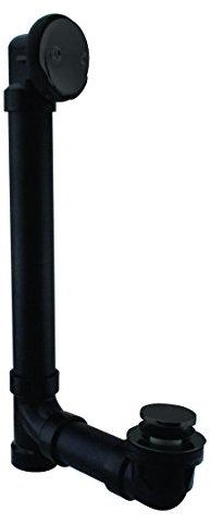 Bonde de trop-plein pour baignoire - Noir