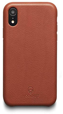 Woolnut Leather Case Cover for iPhone XS Max - Cognac Brown