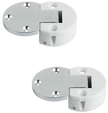 Gedotec Charnière d'abattant Barfach Ferrure d'abattant Plano-Medial pour abattants en bois | Acier bruni | Angle d'ouverture 90° | MADE IN GERMANY