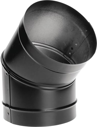 DuraBlack Single-Wall 45deg Elbow, Model# 1645