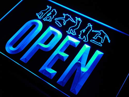 ADVPRO j845-b Open Skateboard Sport Shop Skate Neon Light Sign Barlicht Neonlicht Lichtwerbung