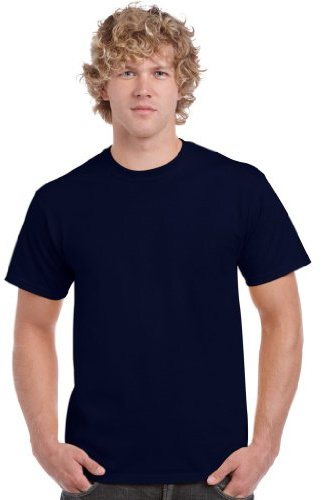 Gildan Men's Crew Neck Short SleeveT-Shirt, Blue (Navy), XXX-Large