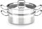 BRA Profesional Set para cocinar al Vapor con Tapa, 20 cm, Acero Inoxidable 18/10