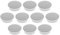 Magnethalter Color, Durchmesser 40 x 13 mm, 10 Stück, grau