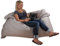 Kinzler K-11260/30 Riesensitzsack Silver 140x180 cm, silber