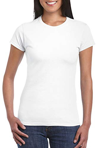GILDAN Mens 6 Oz. Ultra Cotton T-Shirt (G200) -White -M