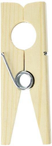 Artemio Pince à Linge géante 140 x 50 mm Objet Bois, Beige
