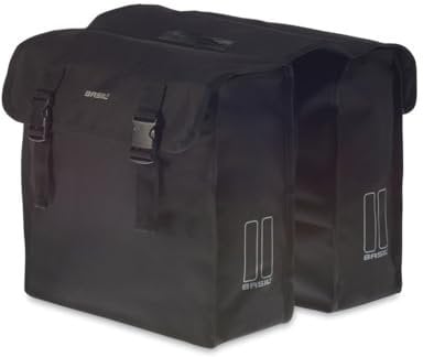 Basil Mara XL Doppelte Fahrradtasche 35l schwarz 2022 Gepäckträgertasche