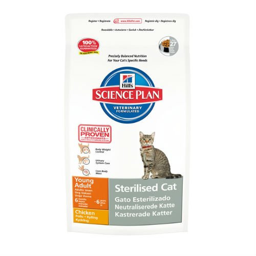Hill 's Science Plan Feline Young Adult sterilisiert Cat Chicken 1,5 kg