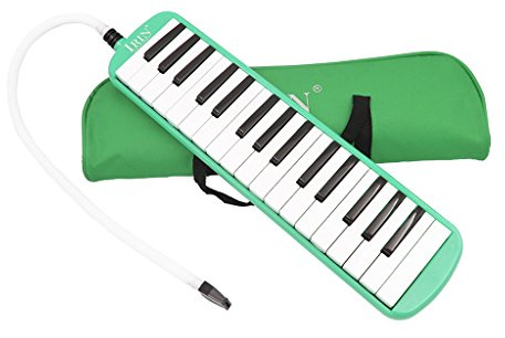 32 Touches Melodica Instrument de Musique avec Sac - Vert