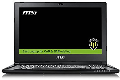 MSI 0016H8-SKU1521 39,6 cm (15,4 Zoll) Notebook (Intel Xeon E3, 16GB DDR4 SDRAM, Win 10 Pro) schwarz