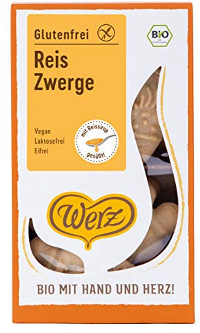 Werz Reis-Vollkorn-Zwerge glutenfrei, (1 x 125 g) - Bio