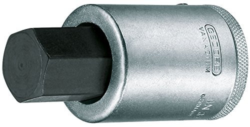 Gedore IN3219 3/4 19.0 x 80 mm 6 Hex Screws Screwdriver Bit Socket - Silver