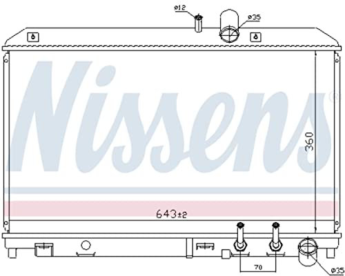 Nissens 68529 Kühler, Motorkühlung
