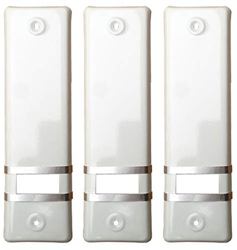 markiso® Rollladengurt Abdeckung [3 Stück] – Lochabstand 135 mm | Gurtwickler Abdeckung aus Alulminium | Einfache Montage ohne Gurtausbau | Gurtwicklerblende für Maxigurte | Farbe Weiß