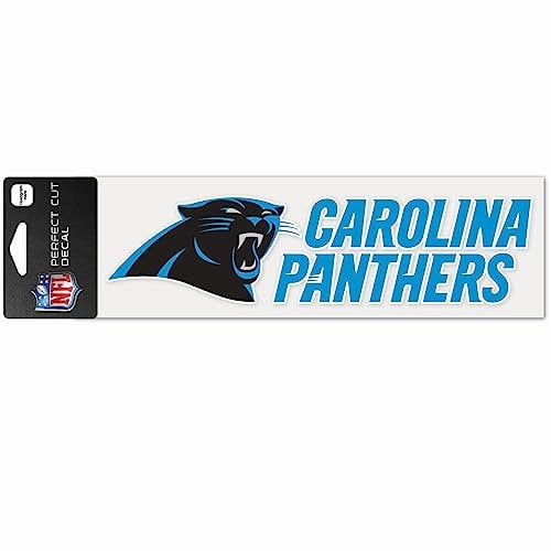 WinCraft NFL Carolina Panthers WCR48936014 Perfect Cut Aufkleber, 7,6 x 25,4 cm