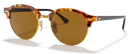 Ray-Ban RB4246 1160 51MM Brown Havana/B-15 Brown Round Sunglasses for Men for Women
