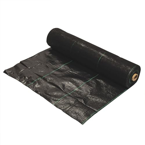 Dewitt Professional Max Weed Barrier Fabric 4.1 oz, Black, 3 x 100 Feet – Heavy-Duty Weed Control and Ground Cover for Gardens, Beds, Mulch, Outdoor Landscaping, and Yard Areas