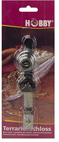 HOBBY Terraristik Terrarienschloss I Für Schiebescheiben von 4-10 mm Glasstärke