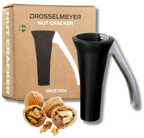 Design Nussknacker Effektiv auf alle Größen von Nüssen mit minimalem Aufwand - Heavy Duty Walnussknacker - Sehr stark und robust - Entworfen und hergestellt in Schweden