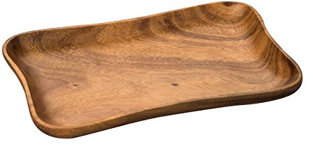 Premier Housewares Acacia Wood Socorro Concave Serving Dish - Brown