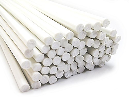 Plastique baguettes de soudure PVC-U Rigide Blanc 4mm Ronde 25 Barres