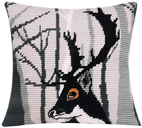 Vervaco Cushion Hugo, 100% Cotton, Multicoloured, 18 x 1 x 24 cm