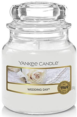 Yankee Candle Candela profumata in giara piccola | Giorno del matrimonio | Durata Fino a 30 Ore