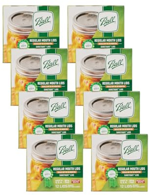 Ball Regular Canning Lids (8 Packs of 12) 96 Total Lids by Ball