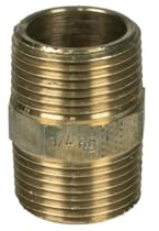Europart Zulaufschlauchverbinder Verbinder 2 x 3/4 Außengewinde in Rotmessing Rotguss