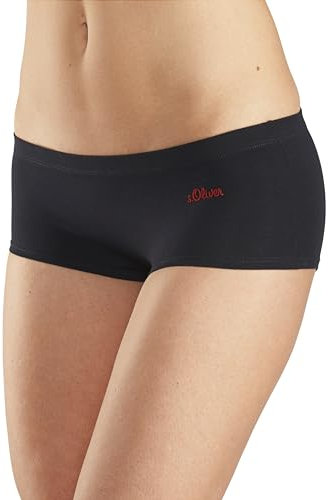 s.Oliver Damen Hipster im 3er-Pack in schwarz