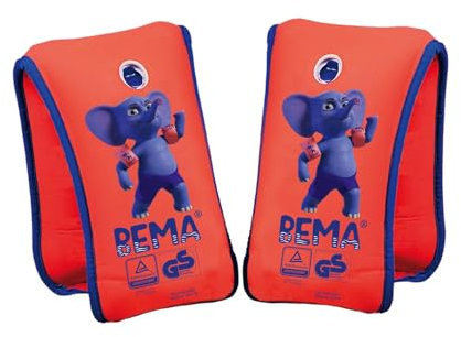 Bema 18004 - Neopren Schwimmflügel Schwimmlernhilfe für Kinder mit Doppelluftkammern und Sicherheitsventil, Schwimmhilfe für Baby, Kleinkinder von 1 bis 6 Jahren 11-30 kg Orange