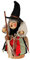 Dekohelden24 Lustige Räucher-Hexe, ca. 19 cm
