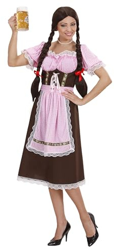 W WIDMANN MILANO Party Fashion - Kostüm Bayerin, Kleid mit Schürze, Verkleidung Bierfest, Karneval