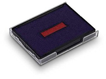 Trodat 10 Stück Kassetten Ersatz-Stempelkissen für Stempel 6/4927/2 zweifarbig blau – rot