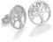 925 Sterlingsilber Lebensbaum Ohrstecker