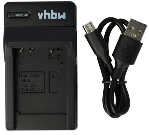 vhbw Chargeur Batterie Micro USB pour Appareil Photo Canon Powershot SX540HS, SX540 HS.