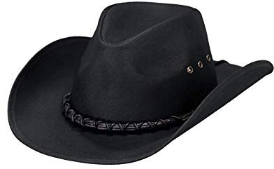 Outback Trading Company Herren Cowboy Westernhut, Schwarz, Small