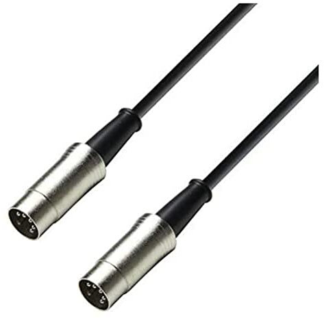 Adam Hall Cables 3 STAR MIDI 0300 BLK-5 - Cavo MIDI 3 m nero a 5 poli