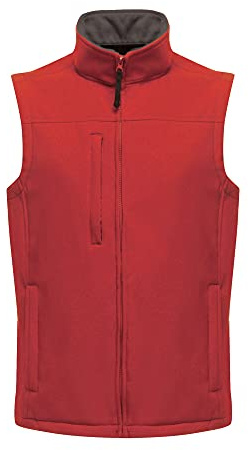 Regatta Professional Men's Flux Water Repellent Softshell Bodywarmer Gilet Jacket, Classic Red, size Small