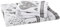 noel Parure de lit Double avec Housse de Couette et 2 taies d'oreiller Motif Arbres de Noël, Polyester, Gris