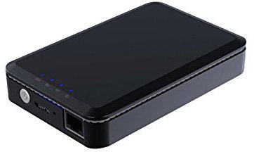 MEDION LIFE S89044 1 TB Externe Festplatte mit WLAN Funktion, Lithium Akku 3000 mAh, Powerbank, 6,35 cm (2,5 Zoll), USB 3.0, USB 2.0, schwarz