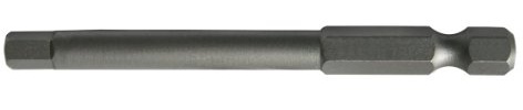 SW-Stahl IBO/4-2L Schraubendrehbit, 2 mm Innensechskant, 1/4 Zoll, Lang | 75 mm Profi-Bit aus Chrom-Vanadium-Stahl, Bruenierte Oberflaeche, 6,3 mm Sechskant-Antrieb fuer Industrie-Einsatz