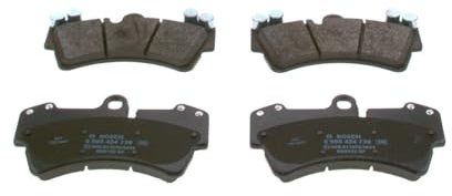 Bosch BP448 - Brake Pads Car Front Axle - 1 Set of 4 Pads | Bosch Quality - Reduced Noise and Dust - ECE-R90 Certified - Copper-Free