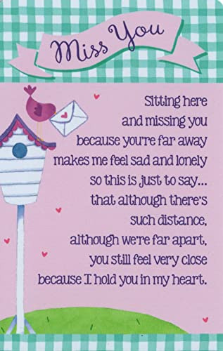 Heartwarmers I Miss You Keepsake Card & Envelope 3.5 x 2 Code K127E