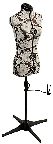 Sewing Online Verstellbare Schneiderpuppe Hollyhock Grau 8-Teilige | Zierlich (XS) [Größe EUR 34 bis 38]