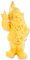 STONE-LITE Figurine - Nain de Jardin donnant Le Doigt - 20cm - Jaune - Cadeau Amusant