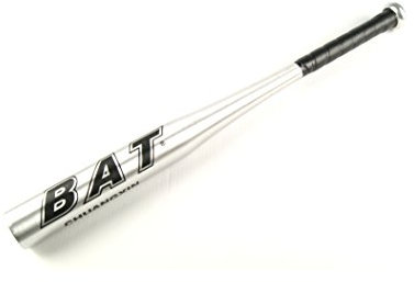 Mazza da baseball e da softball, con manico antiscivolo 25” – 36, argento, 71 cm